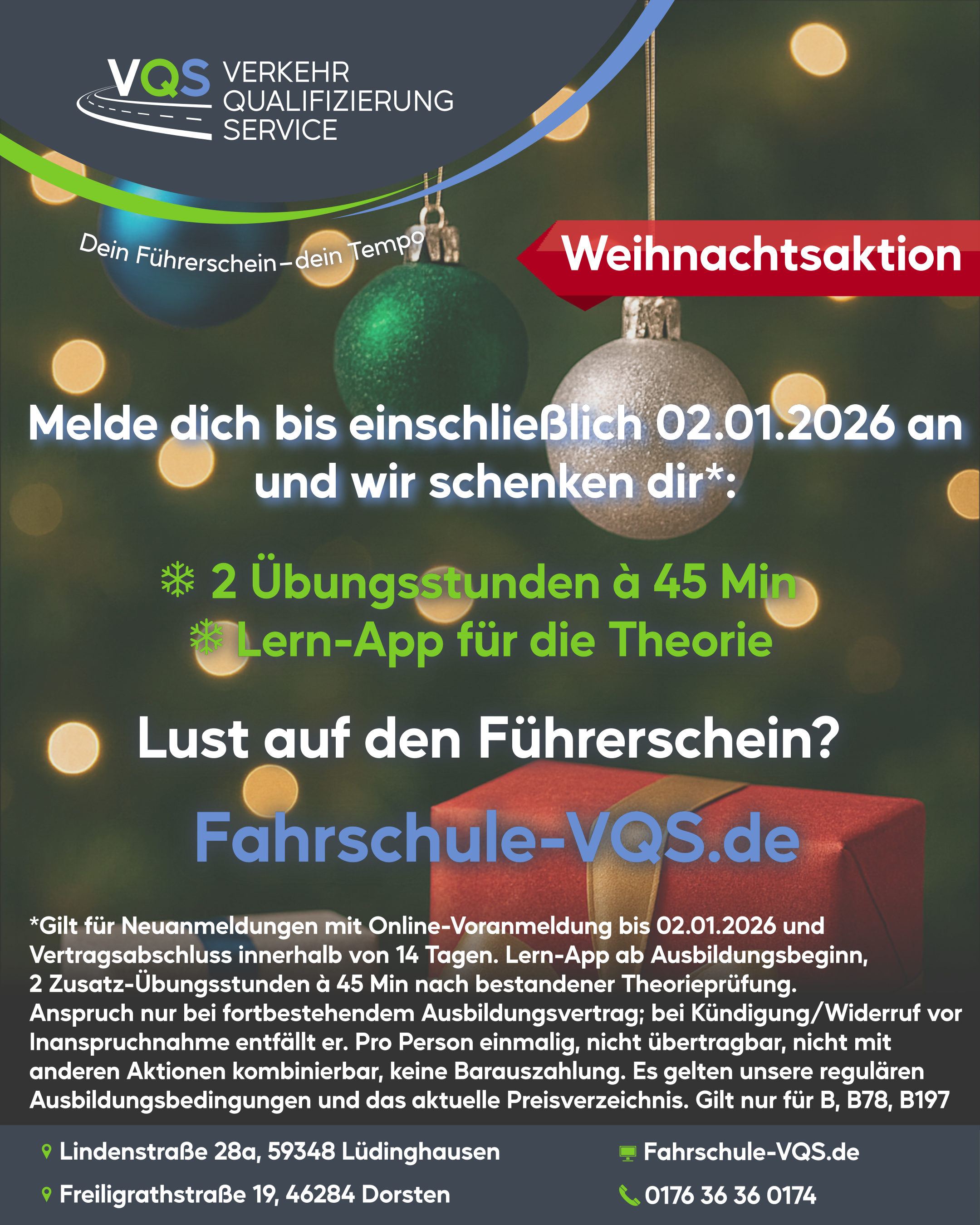 Weihnachtsangebot